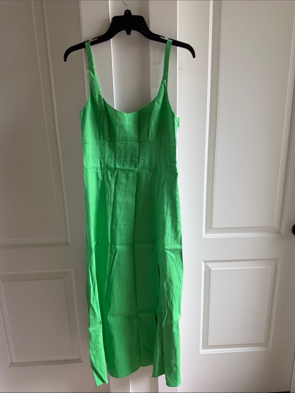 Green Sleeveless Midi Dress - Elegant Summer Slip